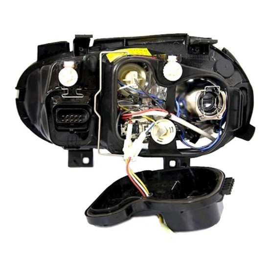 Μπροστινά Φανάρια Set Για Vw Golf IV (4) 97-03 Angel Eyes Χρωμίου H7/H7/H3 Depo