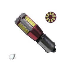 Λάμπα Led BA9S T4W 12volt 57 Led 4.5watt Canbus Λευκή 6000k 1 Τεμάχιο Λάμπα Led BA9S T4W 12volt 57 Led 4.5watt Canbus Λευκή 6000k 1 Τεμάχιο