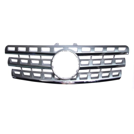 Μάσκα Για Mercedes-Benz ML-Class W164 08-11 Amg Look Ασημί/Χρώμιο 1 Τεμάχιο