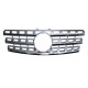 Μάσκα Για Mercedes-Benz ML-Class W164 08-11 Amg Look Ασημί/Χρώμιο 1 Τεμάχιο