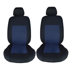 Καλύμματα Καθισμάτων Υφασμάτινα Prime Full Μαύρο-Μπλε Σετ Εμπρός-Πίσω 10 Τεμάχια 11716