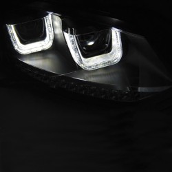 Μπροστινά Φανάρια Set Για Vw Polo 6R / 6C DRL U-Type & Dynamic Φλας Black H7/H7 Με Μοτέρ Eagle Eyes Μπροστινά Φανάρια Set Για Vw Polo 6R / 6C DRL U-Type & Dynamic Φλας Black H7/H7 Με Μοτέρ Eagle Eyes