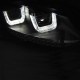 Μπροστινά Φανάρια Set Για Vw Polo 6R / 6C DRL U-Type & Dynamic Φλας Black H7/H7 Με Μοτέρ Eagle Eyes