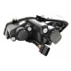 Μπροστινά Φανάρια Set Για Vw Polo 6R / 6C DRL U-Type & Dynamic Φλας Black H7/H7 Με Μοτέρ Eagle Eyes