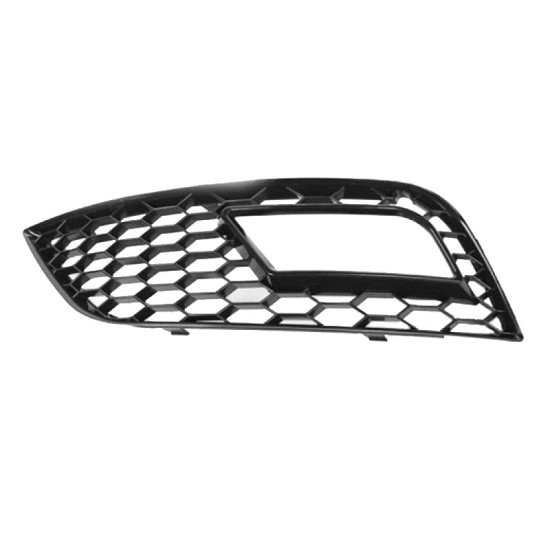 Δίχτυ Προφυλακτήρα Εμπρός Πλαινό Για Audi A4 B8 11-15 RS Look Γυαλιστερό Μαύρο Αριστερό & Δεξί 2 Τεμάχια