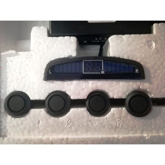 Σύστημα Παρκαρίσματος PDC Με 4 Αισθητήρες 18mm Μαύρο Ματ Με Οθόνη Και Ήχο Buzzer Osio OSP-282