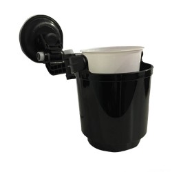 Ποτηροθήκη Αυτοκινήτου Με Βεντούζα Car Cup Holder Fly Μαύρη S2166W+F
