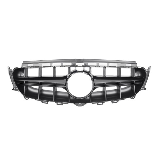 Μάσκα Για Mercedes-Benz E-Class W213 16-19 Amg Look Με Μονή Γρίλια Μαύρη 1 Τεμάχιο