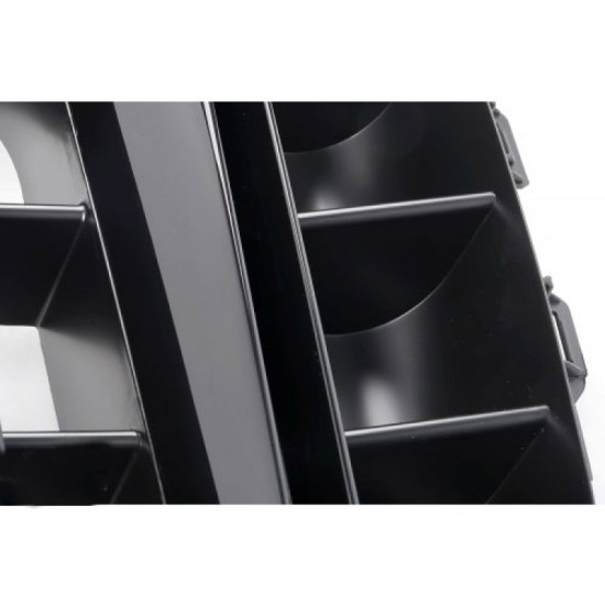 Μάσκα Για Mercedes-Benz E-Class W213 16-19 Amg Look Με Μονή Γρίλια Μαύρη 1 Τεμάχιο