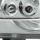 Μπροστινά Φανάρια Set Για Jeep Grand Cherokee 05-08 WK Angel Eyes & Led Χρωμίου HB4/H1 Manual Sonar