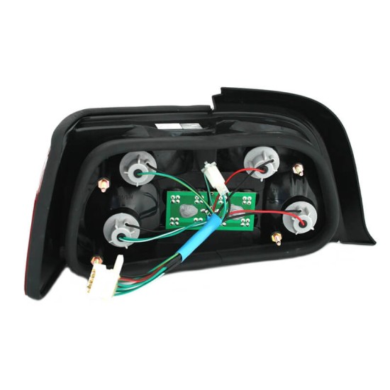Πισινά Φανάρια Set Για Bmw 3 E36 Coupe/Cabrio 90-99 Led Κόκκινο/Crystal Eagle Eyes