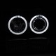 Μπροστινά Φανάρια Set Για Jeep Grand Cherokee 93-98 ZJ Angel Eyes Μαύρα H3/H1 Manual JunYan