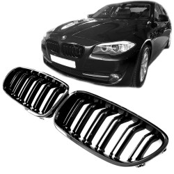 Καρδιές Μάσκας Για Bmw 5 F10 / F11 / F18 10-16 M4 Look Με Διπλή Γρίλια Μαύρο Γυαλιστερό 2 Τεμάχια Καρδιές Μάσκας Για Bmw 5 F10 / F11 / F18 10-16 M4 Look Με Διπλή Γρίλια Μαύρο Γυαλιστερό 2 Τεμάχια