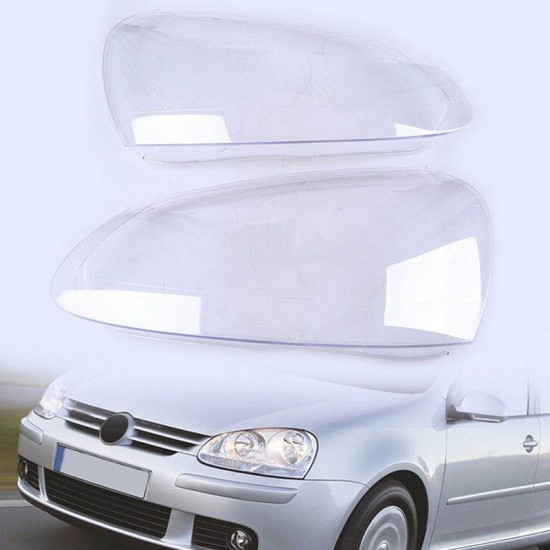 Κρύσταλλα Φαναριών Για VW Golf V 03-08 Ζευγάρι 2 Τεμάχια