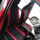 Καλύμματα Υφασμάτινα Super Sport All In One Μαύρο/Κόκκινο Σετ Εμπρός-Πίσω 11 Τεμάχια