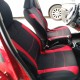 Καλύμματα Υφασμάτινα Super Sport All In One Μαύρο/Κόκκινο Σετ Εμπρός-Πίσω 11 Τεμάχια