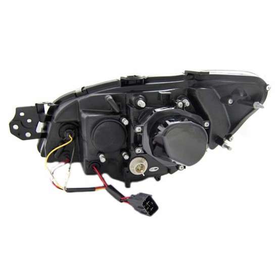 Μπροστινά Φανάρια Set Για Subaru Impreza II GD 06-07 DRL Tube Light Μάυρα H7/H1 Sonar