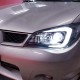 Μπροστινά Φανάρια Set Για Subaru Impreza II GD 06-07 DRL Tube Light Μάυρα H7/H1 Sonar