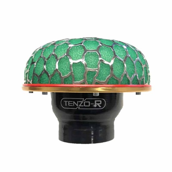 Κολάρο Σιλικόνης Tenzo-R Με Ruducer Από Φ89mm Σε Φ76mm Μαύρο-Κόκκινο