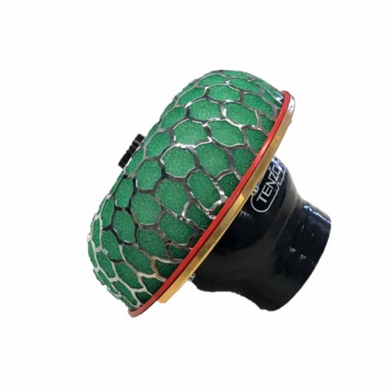 Κολάρο Σιλικόνης Tenzo-R Με Ruducer Από Φ89mm Σε Φ76mm Μαύρο-Κόκκινο