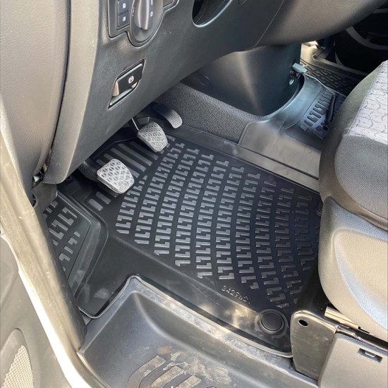 Πατάκια Σκαφάκια 3D Από Λάστιχο TPE Για Mercedes Vito W447 2014- RL117500 /Viano 2014- Rizline 3 Τεμάχια Μαύρα