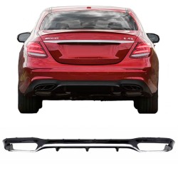 Diffuser Πίσω Προφυλακτήρα Για Mercedes-Benz E-Class W213 16-19 Με Amg Προφυλακτήρα Μαύρο/Χρώμιο Diffuser Πίσω Προφυλακτήρα Για Mercedes-Benz E-Class W213 16-19 Με Amg Προφυλακτήρα Μαύρο/Χρώμιο