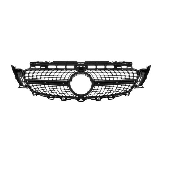 Μάσκα Για Mercedes-Benz E-Class W213 16-19 Diamond Look Χρώμιο/Μαύρο 1 Τεμάχιο