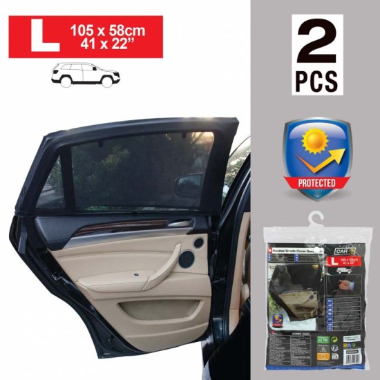 Ηλιοπροστασίες Κουρτινάκια Πλαϊνά Flexible Sunshade Large 105  x 56 cm WINDRTL