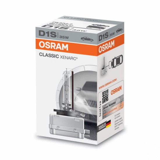 Λάμπα HID Xenon D1S 4500k 85Volt 35Watt Original Xenarc Classic Osram 66140CLC 1 Τεμάχιο
