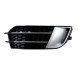 Δίχτυ Προφυλακτήρα Εμπρός Πλαινό Για Audi A1 8X 2010-2014 RS1 Look Γυαλιστερό Μαύρο / Ασημί Αριστερό & Δεξί 2 Τεμάχια