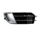 Δίχτυ Προφυλακτήρα Εμπρός Πλαινό Για Audi A1 8X 2010-2014 RS1 Look Γυαλιστερό Μαύρο / Ασημί Αριστερό & Δεξί 2 Τεμάχια