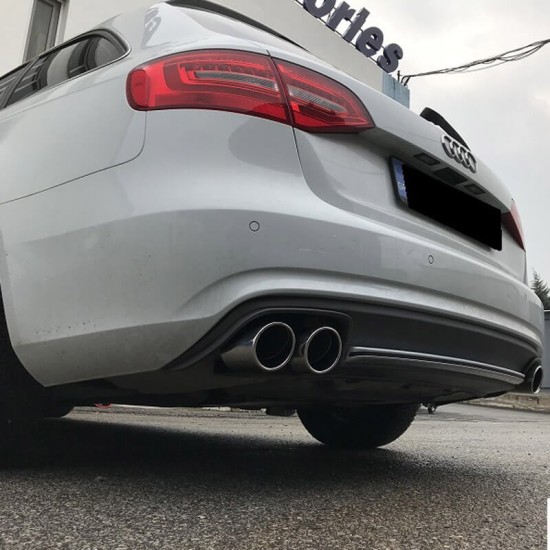 Diffuser Πίσω Προφυλακτήρα Για Audi A4 B8 12-15 Facelift Sedan/Avant S4 Look Από Abs Πλαστικό 1 Τεμάχιο