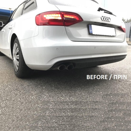 Diffuser Πίσω Προφυλακτήρα Για Audi A4 B8 12-15 Facelift Sedan/Avant S4 Look Από Abs Πλαστικό 1 Τεμάχιο