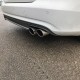 Diffuser Πίσω Προφυλακτήρα Για Audi A4 B8 12-15 Facelift Sedan/Avant S4 Look Από Abs Πλαστικό 1 Τεμάχιο