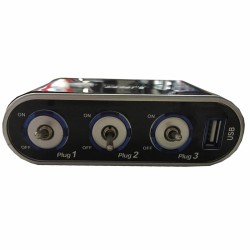 Προέκταση Αναπτήρα Τριπλή Με Usb Και Διακόπτες Μαύρη 0092 Προέκταση Αναπτήρα Τριπλή Με Usb Και Διακόπτες Μαύρη 0092