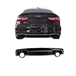 Diffuser Πίσω Προφυλακτήρα Για Audi A3 8V 16-18 Sedan RS3 Look Για Standard Προφυλακτήρα Με Μπούκες Από Abs Πλαστικό Diffuser Πίσω Προφυλακτήρα Για Audi A3 8V 16-18 Sedan RS3 Look Για Standard Προφυλακτήρα Με Μπούκες Από Abs Πλαστικό