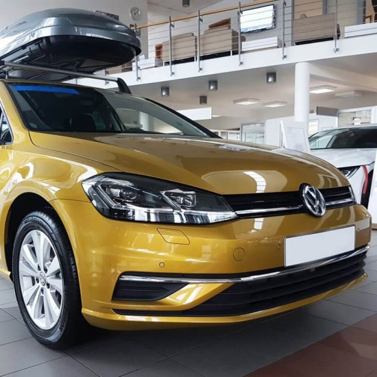 Προστατευτικό Πίσω Προφυλακτήρα Για Vw Golf VII (7) 12-17 / 17+ Από Ανοξείδωτο Ατσάλι (Steel) Μαύρο