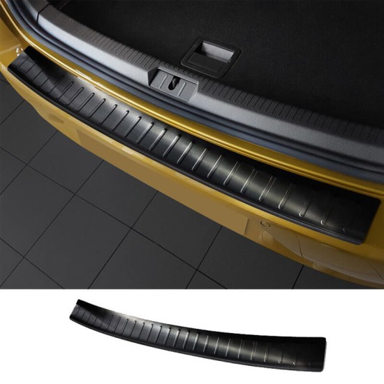 Προστατευτικό Πίσω Προφυλακτήρα Για Vw Golf VII (7) 12-17 / 17+ Από Ανοξείδωτο Ατσάλι (Steel) Μαύρο
