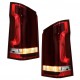 Πισινά Φανάρια Set Για Mercedes-Benz Vito W447 14+ Full Led Bar & Led Signal Dynamic Κόκκινο/Crystal Carner