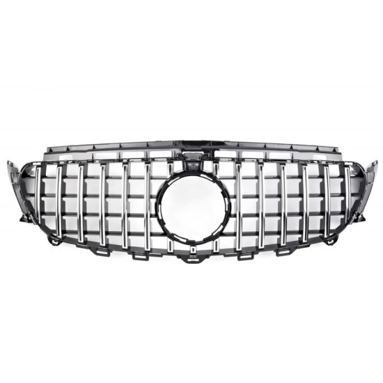 Μάσκα Για Mercedes-Benz E-Class W213 16-19 GT Amg Panamericana Look Μαύρο/Χρώμιο 1 Τεμάχιο