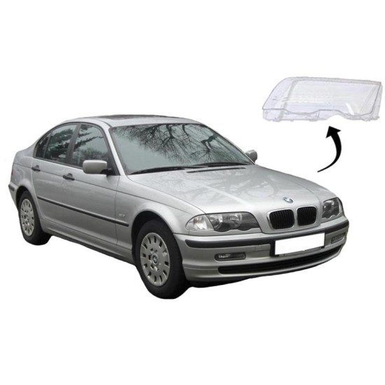 Κρύσταλλο Φαναριού Αριστερό Για Bmw 3 Series E46 98-01 Sedan / Kombi 1 Τεμάχιο Κρύσταλλο Φαναριού Αριστερό Για Bmw 3 Series E46 98-01 Sedan / Kombi 1 Τεμάχιο