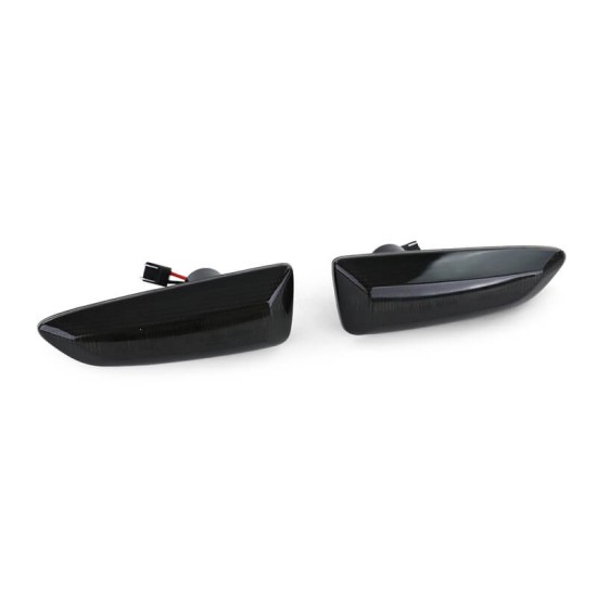 Πλαϊνά Φλας Φτερού Για Opel Astra J 10-16 / Astra K 16+ / Insignia B 17+ / Zafira C 11-16 / Crossland X 19+ Led Dynamic Smoke 2 Τεμάχια