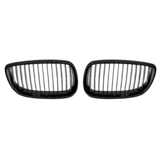 Καρδιές Μάσκας Για Bmw 3 E92 /E93 06-11 Μαύρο Γυαλιστερό 2 Τεμάχια