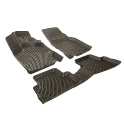 Πατάκια Σκαφάκια 3D Από Λάστιχο TPE Για Honda Civic Sedan 1995-2000 Rizline 4 Τεμάχια Μαύρα