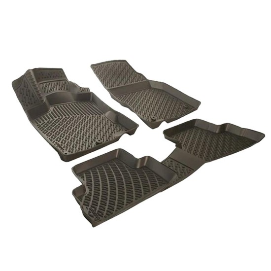 Πατάκια Σκαφάκια 3D Από Λάστιχο TPE Για Toyota Yaris ΧΡ90  2005-2013 Rizline 4 Τεμάχια Μαύρα