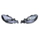 Μπροστινά Φανάρια Set Για Peugeot 206 98-13 Μαύρα Η7/Η7 Depo