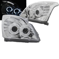 Μπροστινά Φανάρια Set Για Toyota Land Cruiser 120 03-09 Angel Eyes Χρωμίου H7/H3 Sonar Μπροστινά Φανάρια Set Για Toyota Land Cruiser 120 03-09 Angel Eyes Χρωμίου H7/H3 Sonar