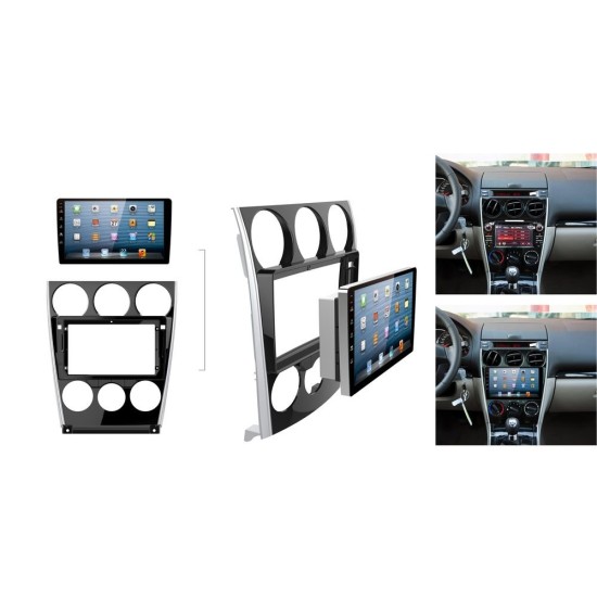 Oem Multimedia Station Οθόνη 2 Din Bizzar Bizzar S300L Mazda 6 02-07 Car Pad Android 9.0 U-ΒΖ-L5311