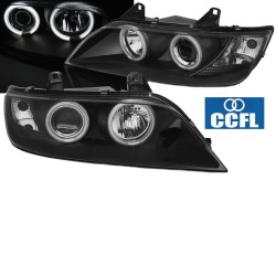 Μπροστινά Φανάρια Set Για Bmw Z3 95-02 ccfl Angel Eyes Black H1/H1 Sonar