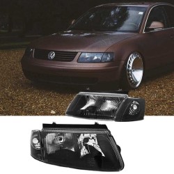 Μπροστινά Φανάρια Set Για Vw Passat 3B 96-00 Μαύρα H7/H4 Depo Μπροστινά Φανάρια Set Για Vw Passat 3B 96-00 Μαύρα H7/H4 Depo